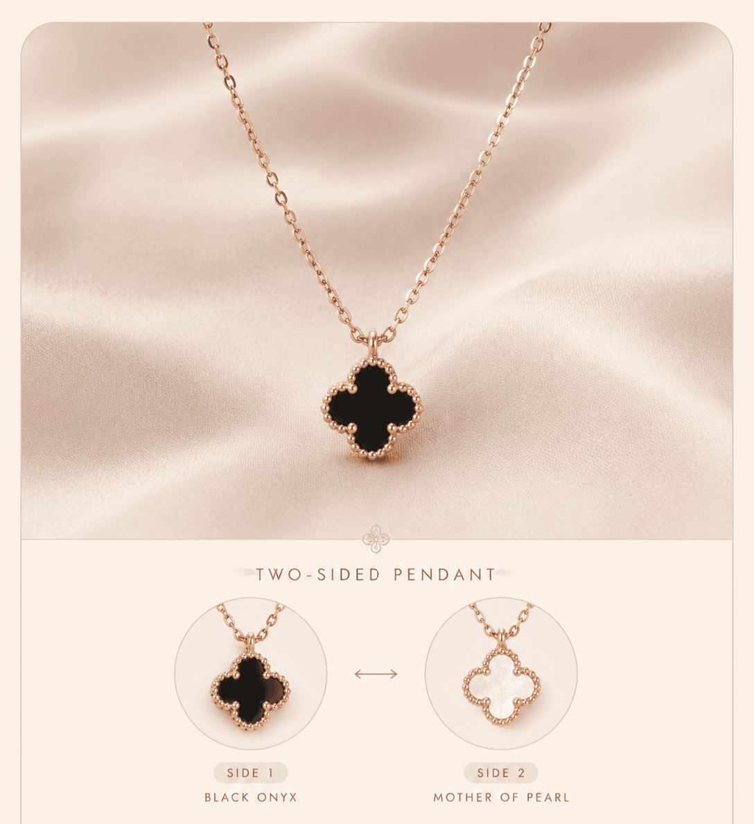 Iris Clover Necklace
