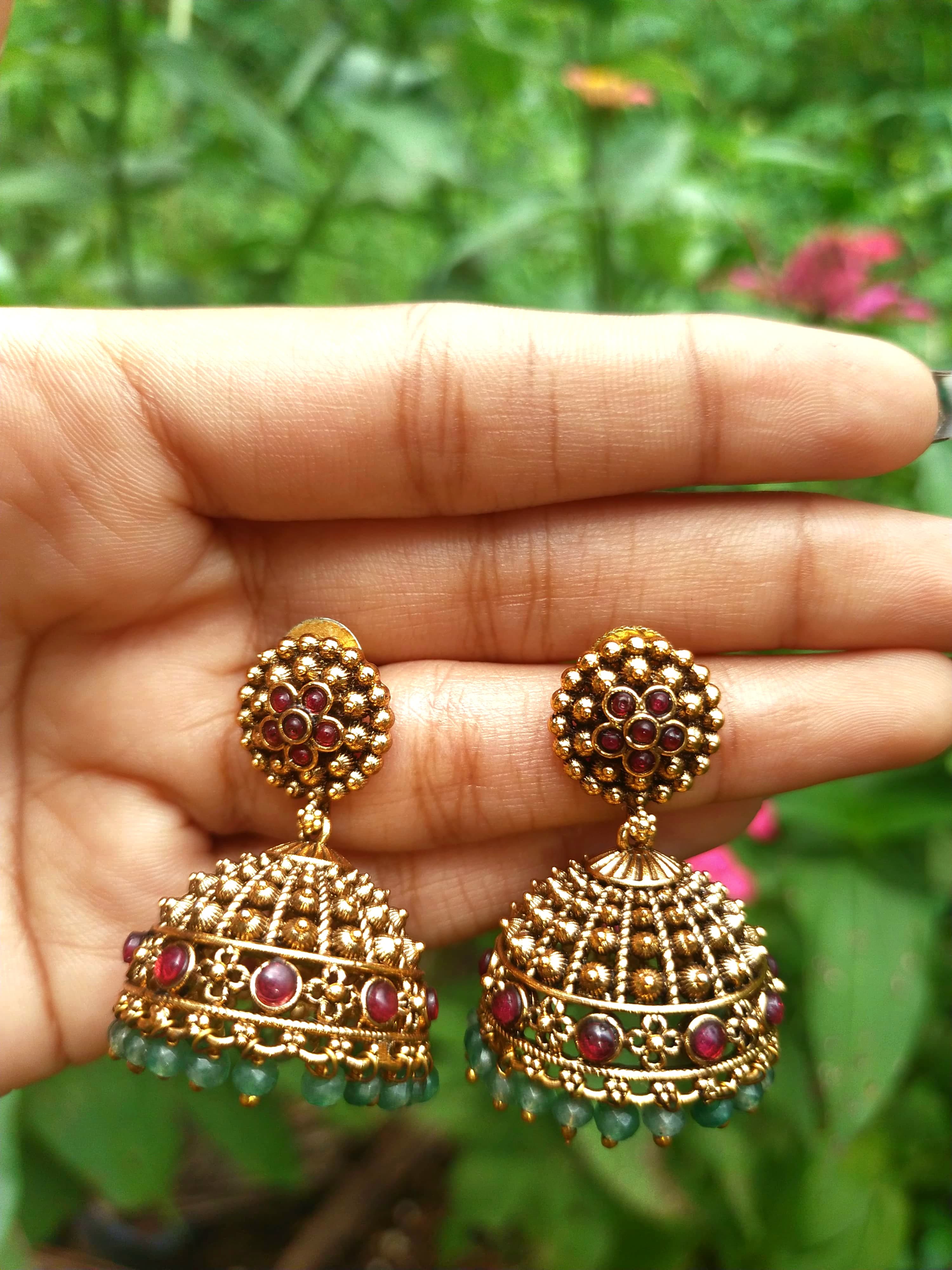 Antique Beaded Jumka